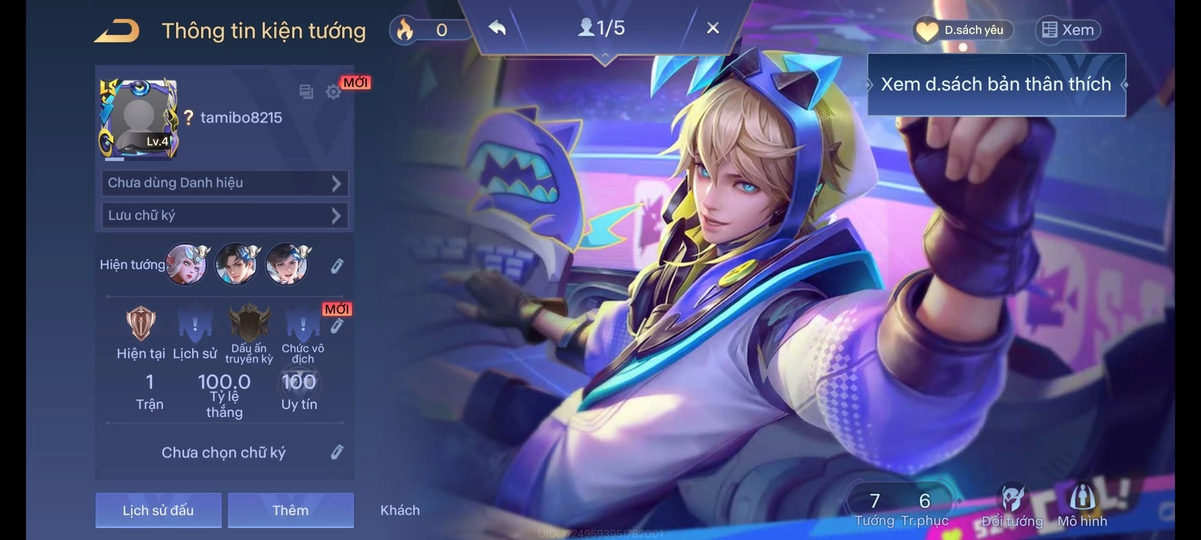 Acc Reg Laville Chiến thần MOBA
